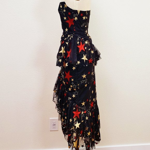 kalmanovich Designer Evening Dress Worn by Celebrities Off The Shoulder Small - Picture 3 of 10